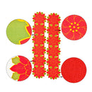Embroiderd Christmas Poinsettia Table Runner Wedding Holiday Table Decor14x68in