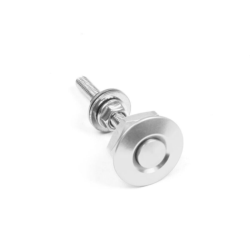 1.25" Push Button Quick Release Hood Bonnet Pins Lock Clip Car Bumper Latch Kit