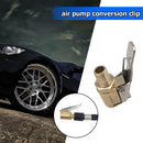 8mm Brass Car Tire Air Chuck Inflator Pump Valve Clip Clamp Connector Adapter