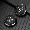 Round 433MHz Remote Control Garage Door Electric Gate Clone Key Fob (2pcs)
