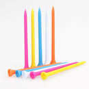 100pcs 100mm Mixed Color Plastic Golf Ball Tee Golf Holder Training Aid Newly