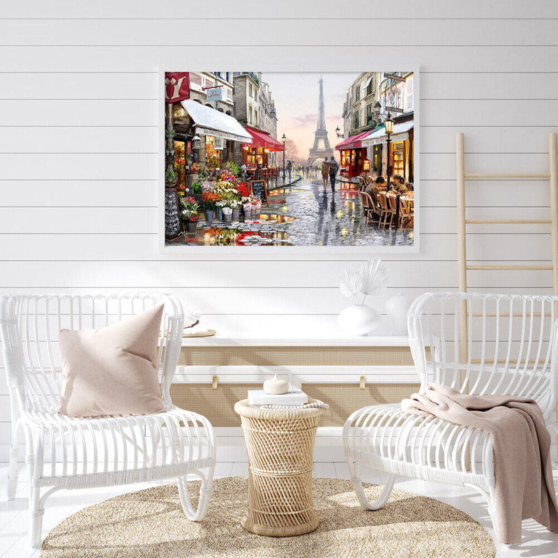 5D Full Square Drill Diamond Painting DIY Tower Street Cross Stitch Mosaic Kits