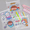 Dinosaur Cartoon File Bag Pencil Case Ring Zipper Stationery Storage Bag
