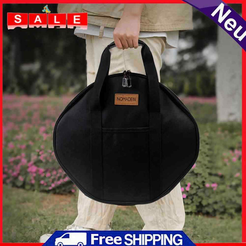 Frying Pan Bag Case 600D Oxford Grilling Pan Pouch Outdoor BBQ Tool for Kitchen