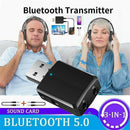 USB Transmitter Music Audio Receiver 3 in 1 Bluetooth 5.0 Adapter Sound Card
