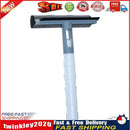 Glass Wiper 2 Side Window Bathroom Cleaning with Water Spray Bottle (Blue) Newly