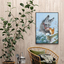 Donkey and Kitten Snow Oil Paint By Numbers Kits Canvas Wall DIY Picture