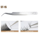 Stainless Steel Tweezers - Precision Curved Pointed Tip Isolating for Solderi