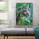 Bengal Tiger Full Drill Diamond Painting Bead Art Picture DIY Mosaic Kit
