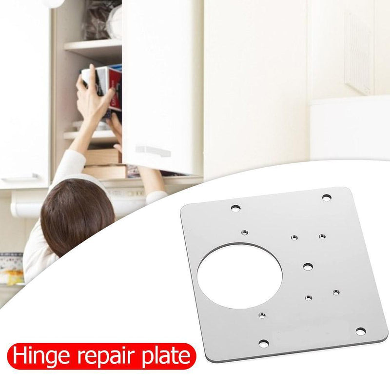 Cabinet Cupboard Furniture Drawer Window Steel Hinge Repair Plate Hardware
