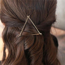 2pcs Korean Hair Clip Hairgrip Geometric Triangle Bars Simple Girl Hairpins