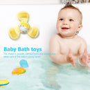 Sucker Rotating Toys Deepen Color Cognition Finger Spinning Kids (Yellow) Newly