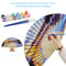 Lake Sunset Oil Paint Folding Fan By Numbers DIY Painted Art Craft Handmade