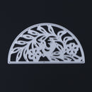 Snowvirtuos Semicircle Lace Flower Metal Cutting Tools Stencil for Scrapboo