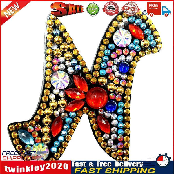 DIY Key Chain Diamond Painting Letters Women Bag Keyring Pendant Gift (N) Newly