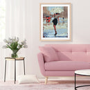 Painting By Numbers DIY Umbrella Girl Canvas Oil Wall Art Picture Ornaments Kit
