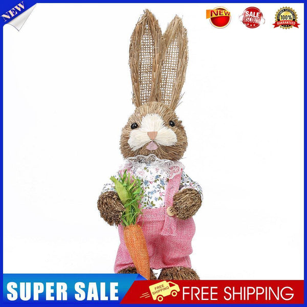 2 pcs Easter Bunny Ornaments Simulation Rabbit Photography Props Home Decor