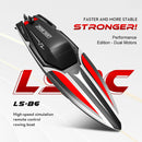 LS/RC B6 4CH Remote Control Radio Ship 2.4G High Speed RC Racing Boat Gift Toys