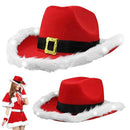 CHRISTMAS Light Up LED Cowboy Hat SANTA Costume party COUNTRY FUN`