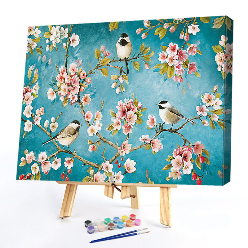 Oil Paint By Numbers Flowers Coloring Picture Digital Drawing