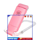 Book Night Reading Light - USB Rechargeable Clip-on Mini LED Lamp (Pink)