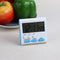 5pcs Multi-function Electric LCD Digital Kitchen Timer Alarm (Blue)
