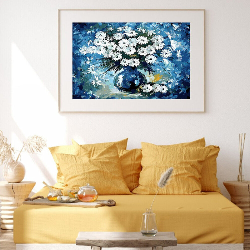 Flowers 50x40cm Oil Paint By Numbers DIY Painting M681