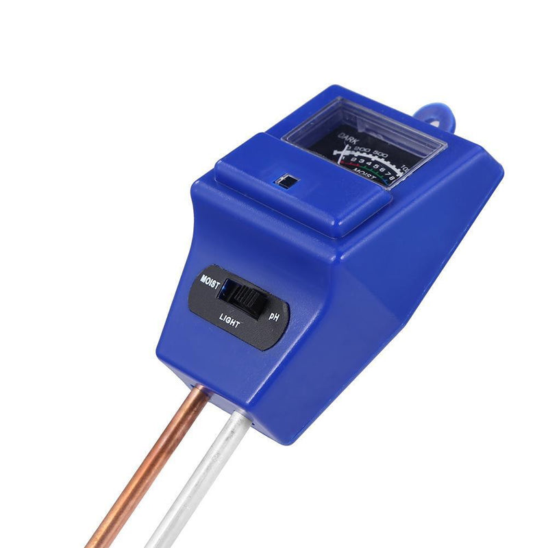 3-in-1 Soil PH Meter Flower Pot Hygrometer Tester Moisture Meter (Blue)