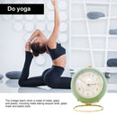 Analog Alarm Clock Light Emitting Silent Non Ticking Clock for Kid (Green)