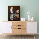 5D DIY Diamond Painting Full Square Drill Cat Reflection Tiger Picture Wall Arts