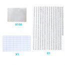 Diamond Painting Storage Book Kits Accessories (Self Sealing Bag+Stickers) Newly