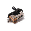 3 Way Toggle Switch Metal Dial L Type Rocker for LP Electric Guitar (Black)