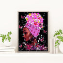 5D DIY Diamond Painting Kits African Woman Full Round Drill Wall Decor Art Craft