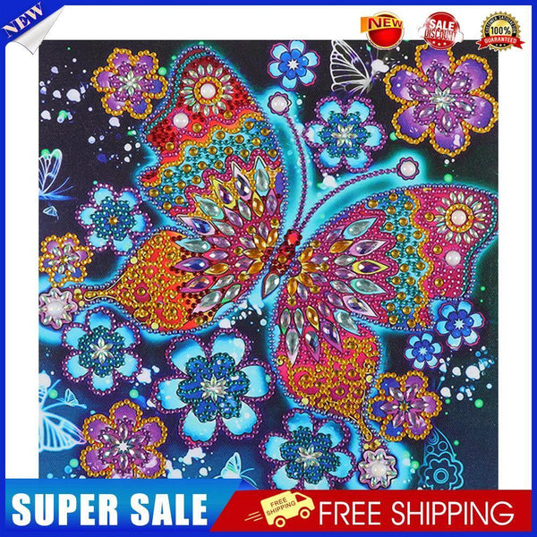 DIY Butterfly Animal Part Drill Special Shape Diamond Painting Kit (UP044)