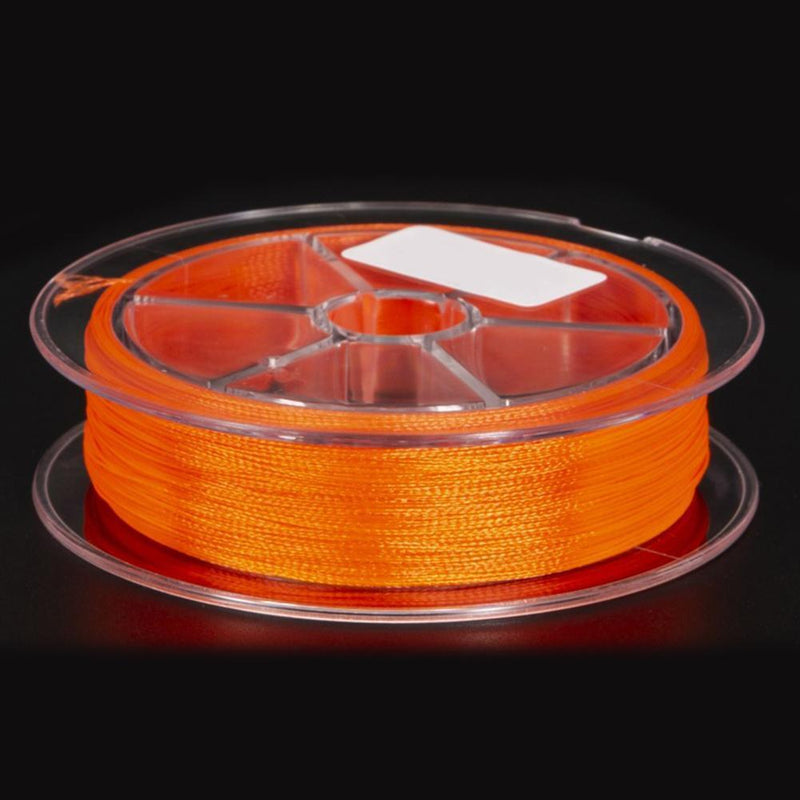 50m 20LB Fly Fishing Backing Line 8 Strands Wire Fishing Tackle (Orange)