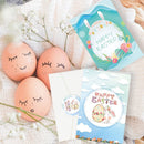 Rabbit Easter Eggs Easter Greeting Cards Invitation Card Paper Card Envelope