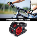 0 Degree MTB Road Bike Handlebar Stem 31.8/35mm Bicycle Riser Stems (Black)