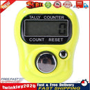 Mini Finger Counter LCD Electronic Digital Counter Range 0-99999 (Yellow) Newly
