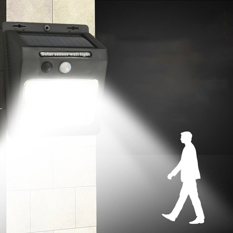 LED COB Solar Lights Outdoor Motion Sensor Waterproof Street Wall Lamps (C)