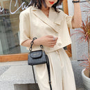 Women Mini PU Totes Shoulder Money Bag Small Stone Pattern Fashion Handbag Purse