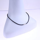 3mm Black Rubber Cord Choker Necklace Fashion Women Men Jewelry (16 inch)