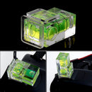 Neu 2 Dual Achsen Blase Ebene-Wasserwaage Blitzschuh N2Z6 Z9T2 A1U4 N1E3 S7J2