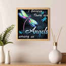 Full Cross Stitch Cotton Dragonfly and Word 11CT Handiwork DIY Stamped Craft Kit