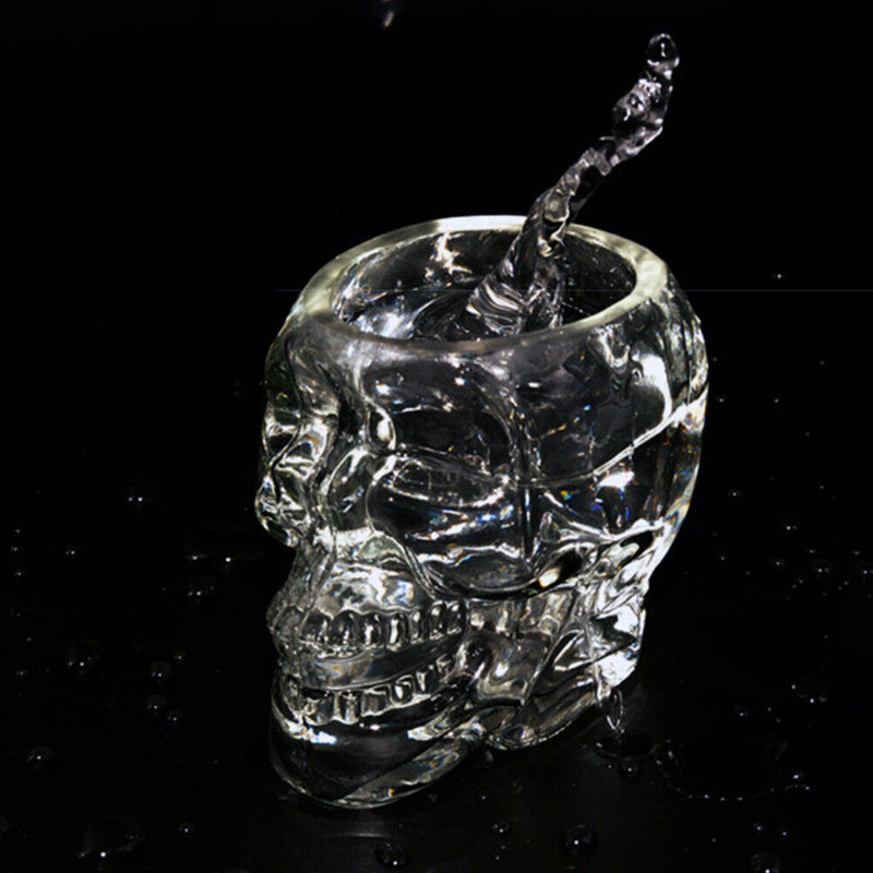 Transparent Head Glass Drinking Cup Halloween Wine Dispenser (350ml)