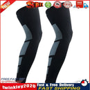 1pc Basketball Leg Sleeve Knee Protector Sports Long Kneepad (Black L) Newly