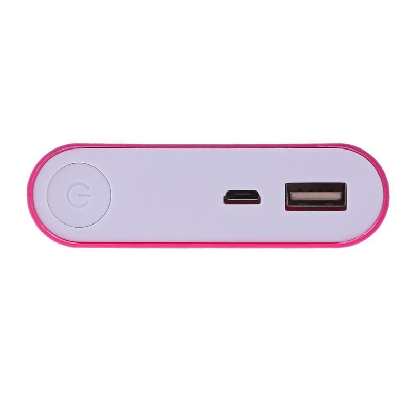 1.5A Digital Display Power Bank Case Shell 18650 Battery Holder Box (Pink)