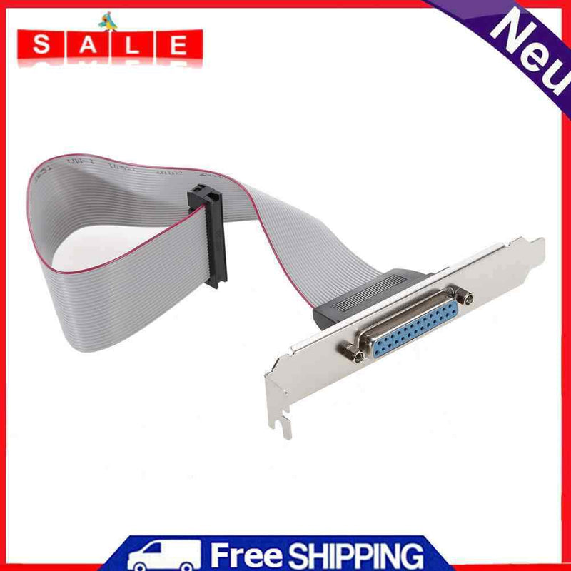 Motherboard DB25 1-Port Serial Parallel PCI Header Cable Slot Plate