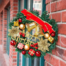 Bow-knot Garland Ornament Wall Hanging Christmas Decorations Christmas Wreath