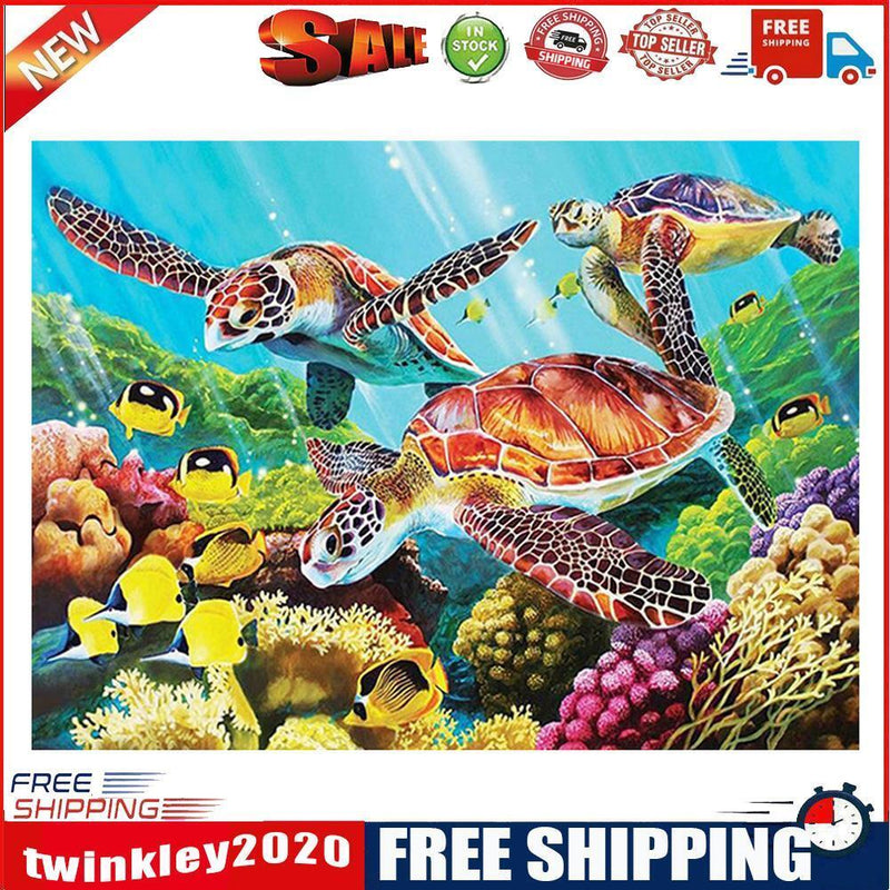 5D Sea Turtles Diamond Painting Embroidery DIY Full Drill Cross Stitch Kits