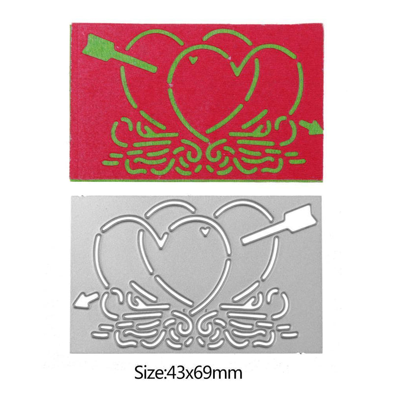 Arrow Heart DIY Craft Cutting Dies Stencils Scrapbook Embossing Album Card